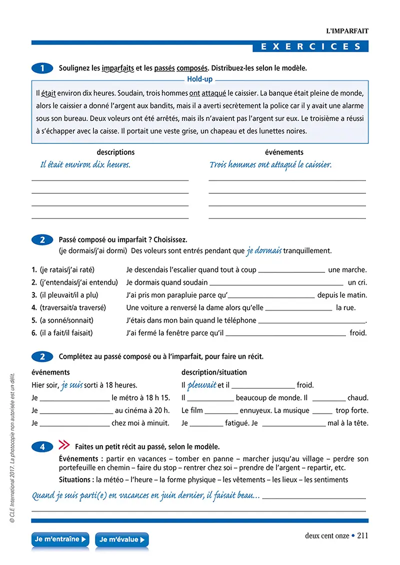 Imparfait / Passé composé